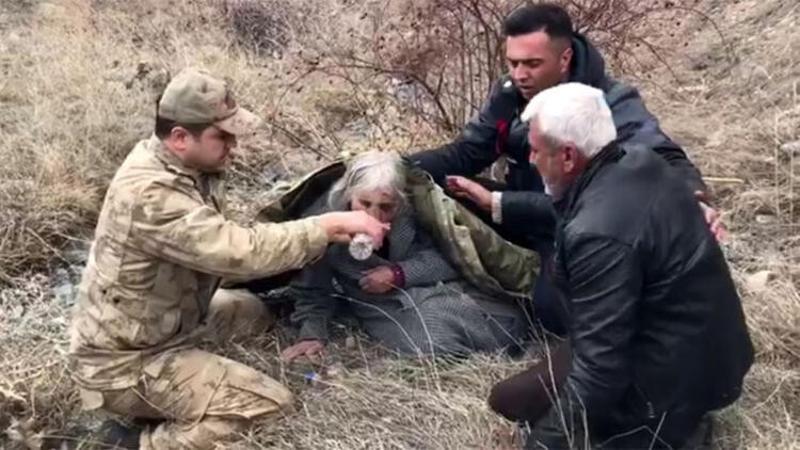 Kayıp Faika nine boş arazide bulundu