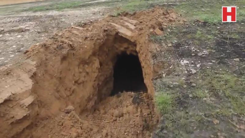 Tel Abyad'da PKK/YPG'ye ait bir tünel bulundu