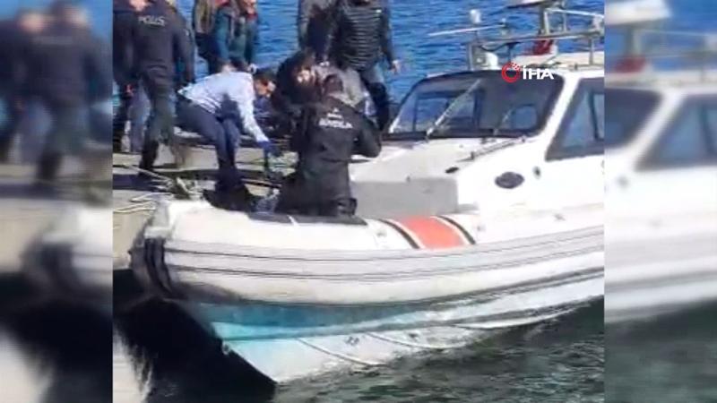 Sarıyer'de denizde can pazarı kamerada