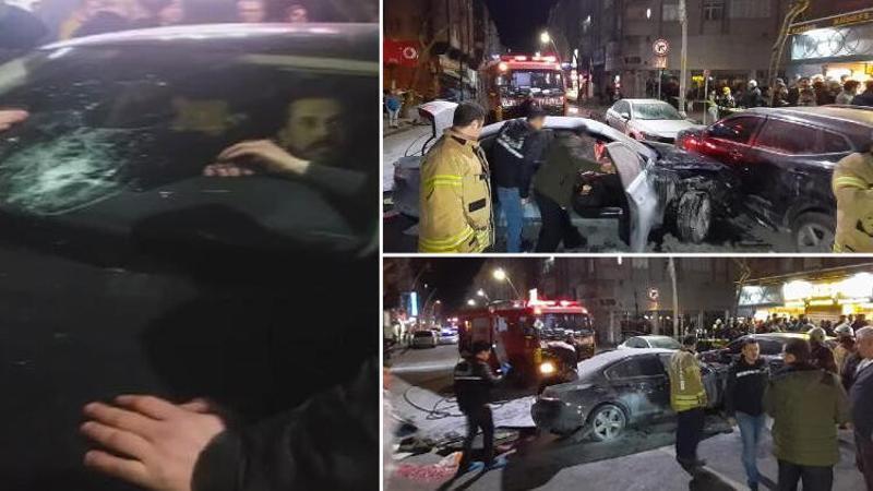 İstanbul'da kaza yapan gence linç girişimi
