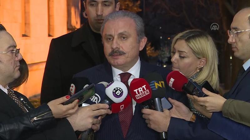 TBMM Başkanı Mustafa Şentop, TBMM'de gazetecilerin sorularını yanıtladı