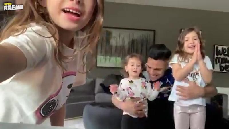 Falcao ve ailesinin keyfi yerinde