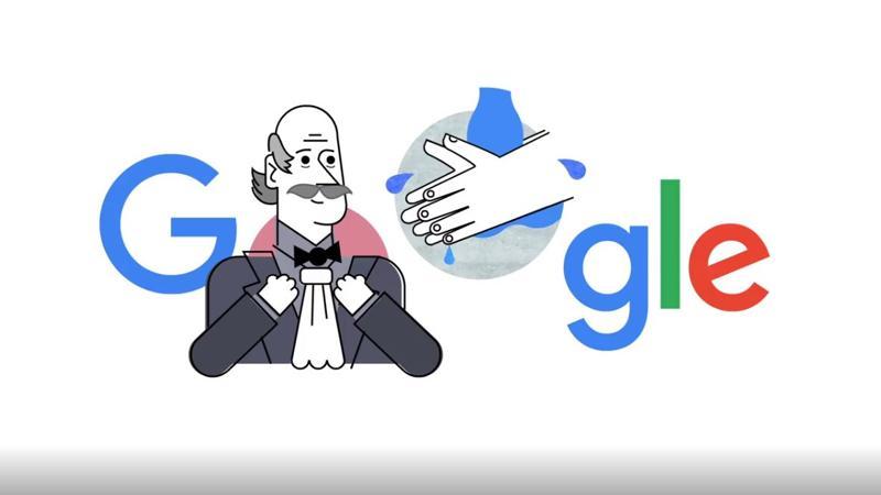 Google Ignaz Semmelweis ile el yıkama videosu hazırladı