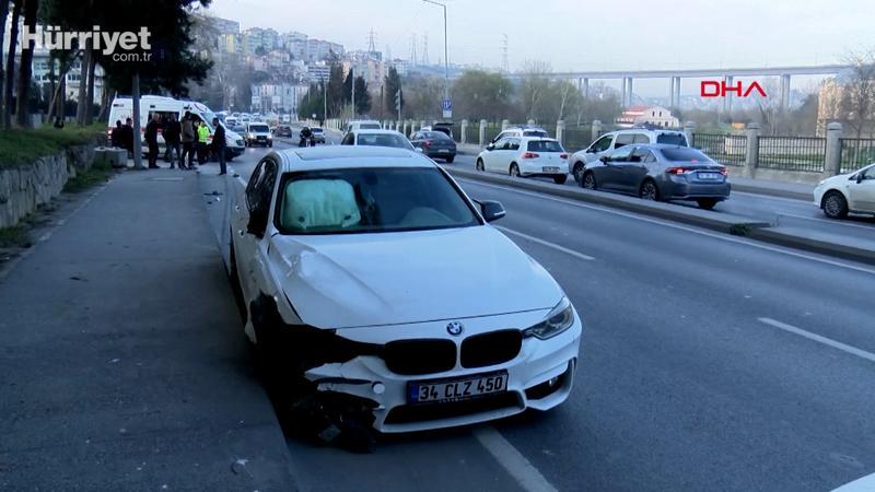 Kağıthane'de zincirleme trafik kazası