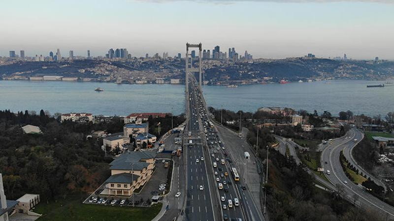 İstanbul trafiğinde yoğunluk yüzde 13'lere düştü