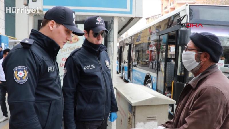 Pazara çıktı, kendisini uyaran polise 'Cahil değilim' dedi