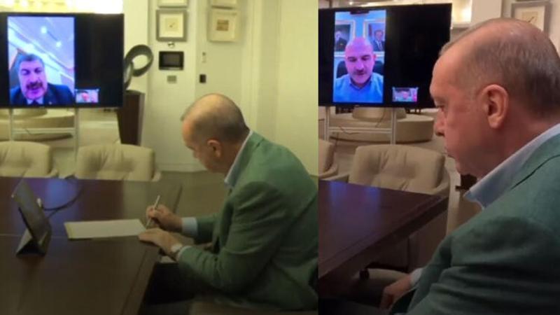 Cumhurbaşkanı Erdoğan, kritik görüşmeleri böyle gerçekleştirdi