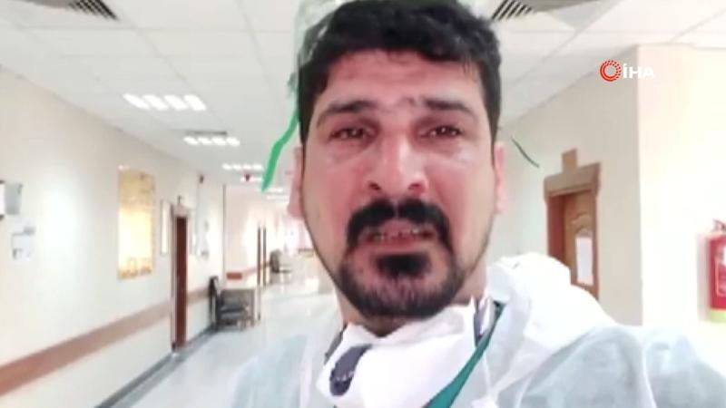 Iraklı doktordan ağlayarak ‘Evde kalın’ çağrısı