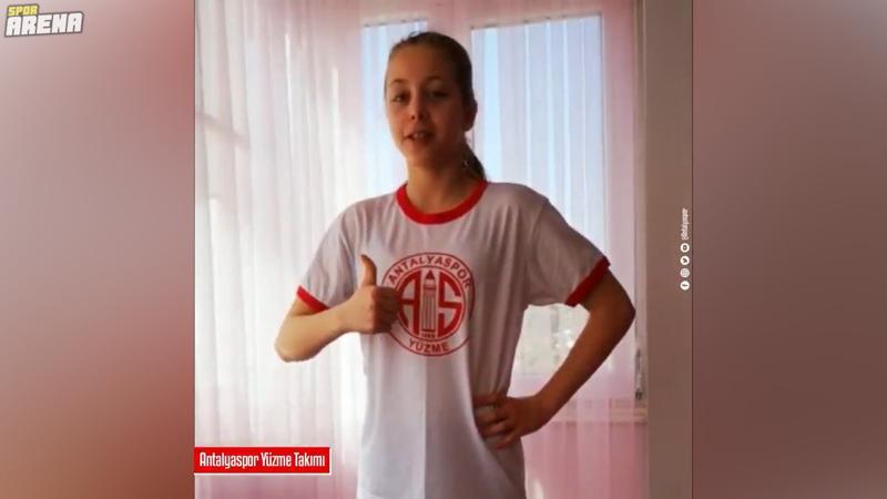 Antalyaspor Yüzme Takımı sporcuları: 'Evde kal Türkiye'