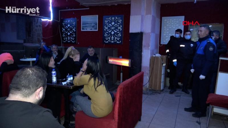 Bursa'da gece mekanlarına 100 polisle 'corona virüs' baskını
