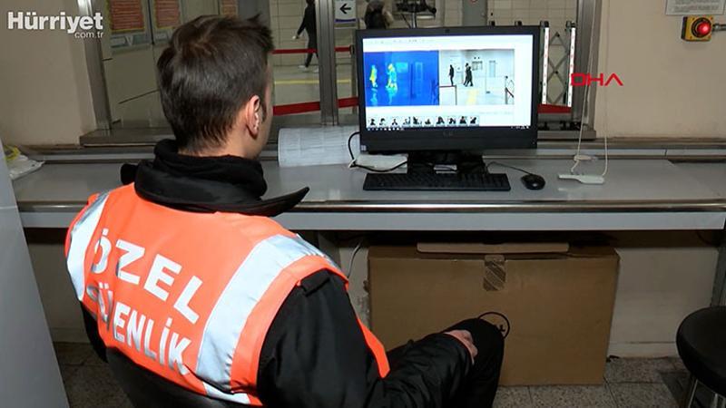 Marmaray istasyonlarına termal kameralar kuruldu