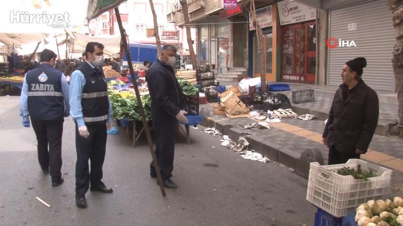 Pazarlarda 3 metre kuralı uygulaması başladı
