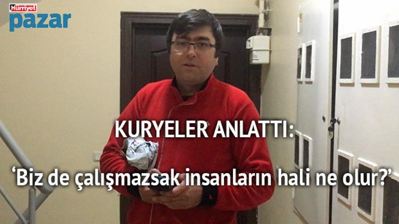 Kuryeler Hürriyet Pazar'da