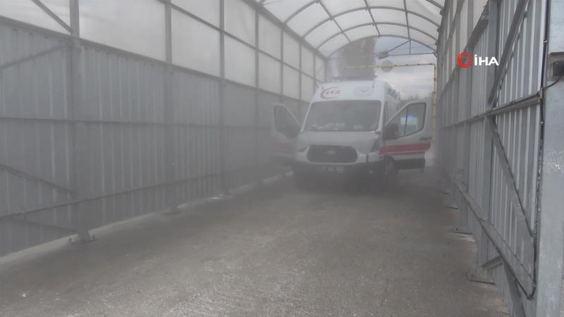 Kırıkkale’de corona virüse karşı 'dezenfeksiyon tüneli' ile önlem