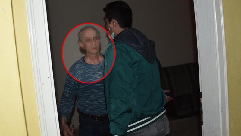 Taciz şüphelisi yakalanmamak için kendisini eve kilitledi