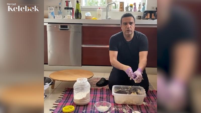 Berdan Mardini mutfağa girdi, hamur yoğurdu...