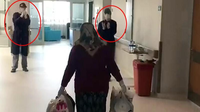 Sivas'ta koronavirüs tedavisi gören hastalar alkışlarla taburcu edildi
