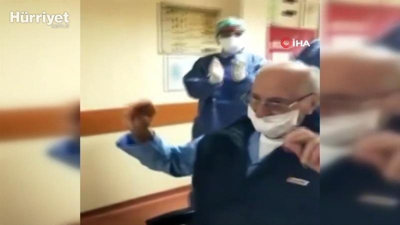 95 yaşında korona virüsü yendi, oynayarak taburcu oldu