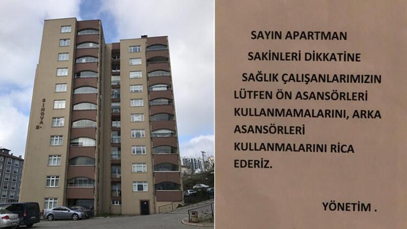 Sağlıkçılar için tepki çeken yazı asılan sitenin yöneticisi: Yanlış anlaşıldı, özür dileriz
