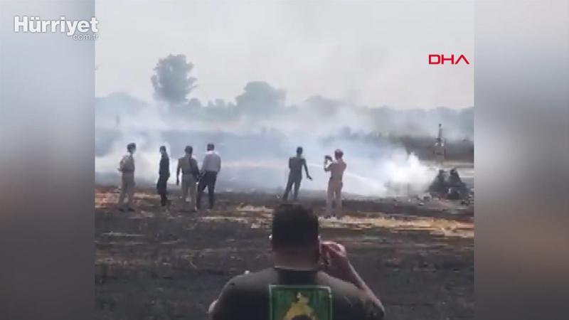 Hindistan'da savaş uçağı düştü