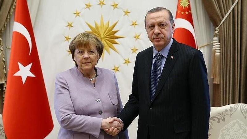 Cumhurbaşkanı Erdoğan, Merkel ile görüştü