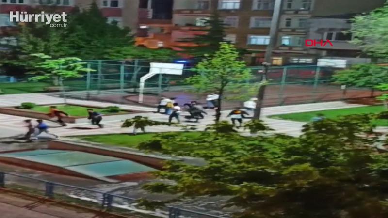 Sultangazi'de polis sirenini duyan çocuklar böyle kaçtılar