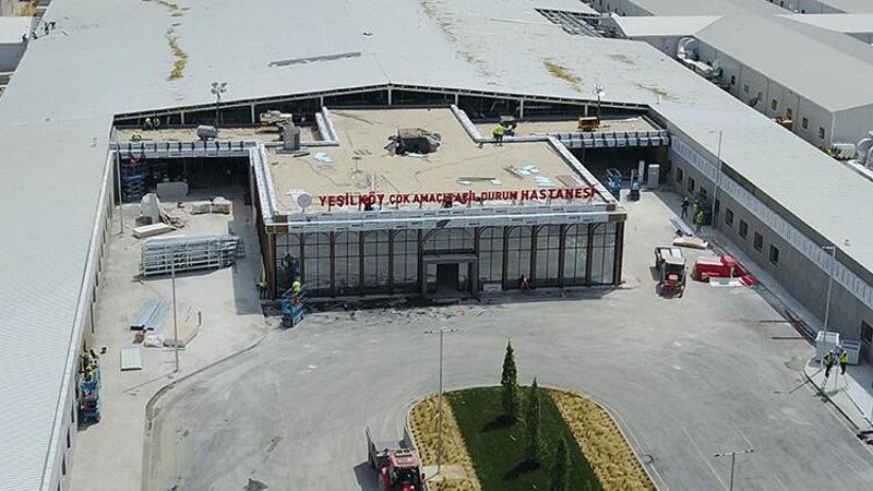 Yeşilköy'deki hastane inşaatında sona yaklaşıldı