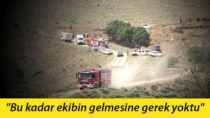 'Göçük' ihbarı yanlış anlaşıldı, "Bu kadar ekibin gelmesine gerek yoktu" dedi