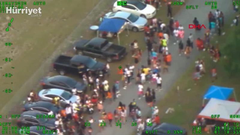 Florida'da sokak partisi düzenleyen gruba polis baskını