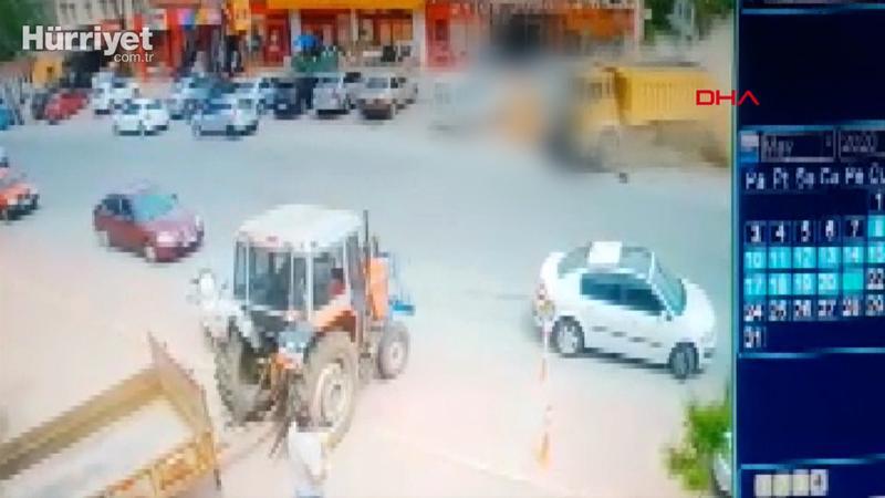 Kayseri'de freni patlayan kamyon 4 araca çarptı: 5 yaralı