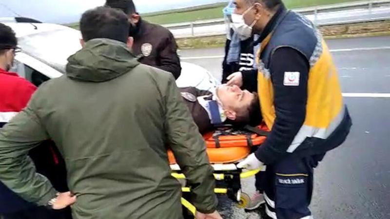 Dolu kazaya sebep oldu, 5 bekçi yaralandı