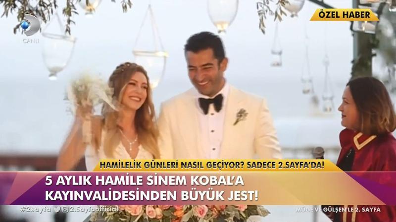 Sinem Kobal'a kayınvalidesinden destek