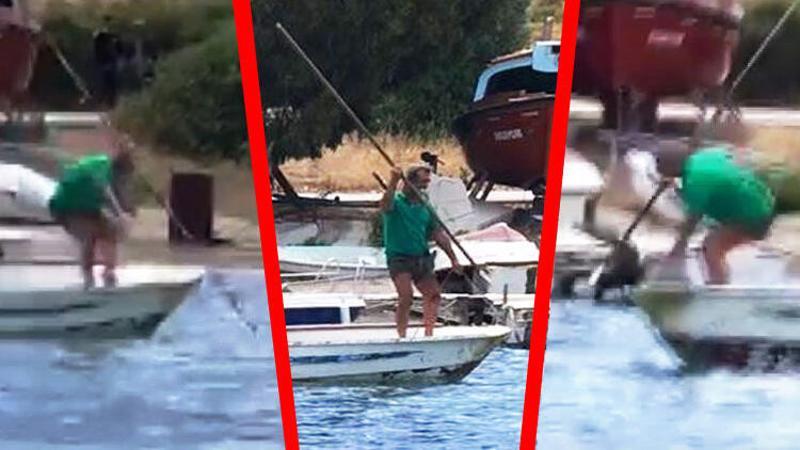 Bodrum’da kıyıya kadar gelen köpek balığını işkence ederek öldürdüler