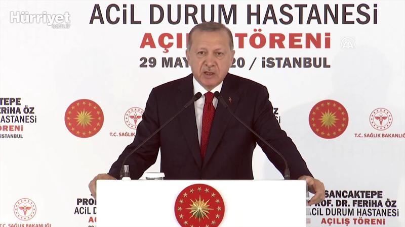 Cumhurbaşkanı Erdoğan, Prof. Dr. Feriha Öz Acil Durum Hastanesi açılış törenine katıldı