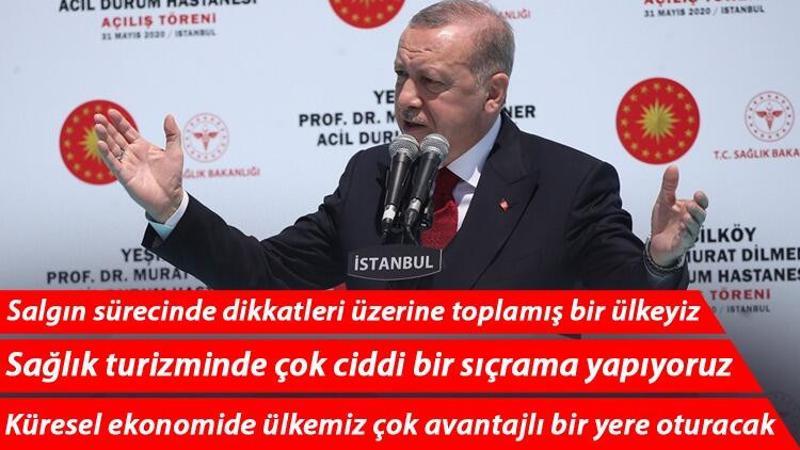 Son dakika... Cumhurbaşkanı Erdoğan'dan Prof. Dr. Murat Dilmener Acil Durum Hastanesi'nin açılışında önemli açıklamalar