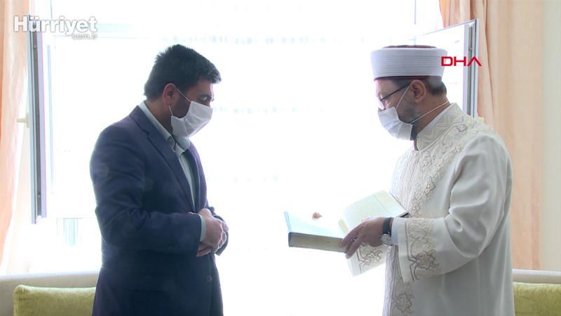 Diyanet İşleri Başkanı Ali Erbaş, Barış Çakan'ın ailesine taziye ziyareti