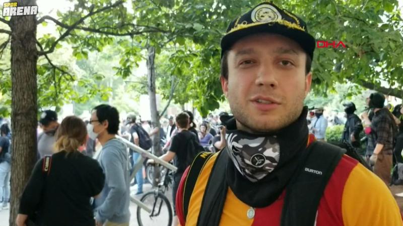 George Floyd protestolarına Galatasaray formasıyla katılan Türk genci dikkat çekti