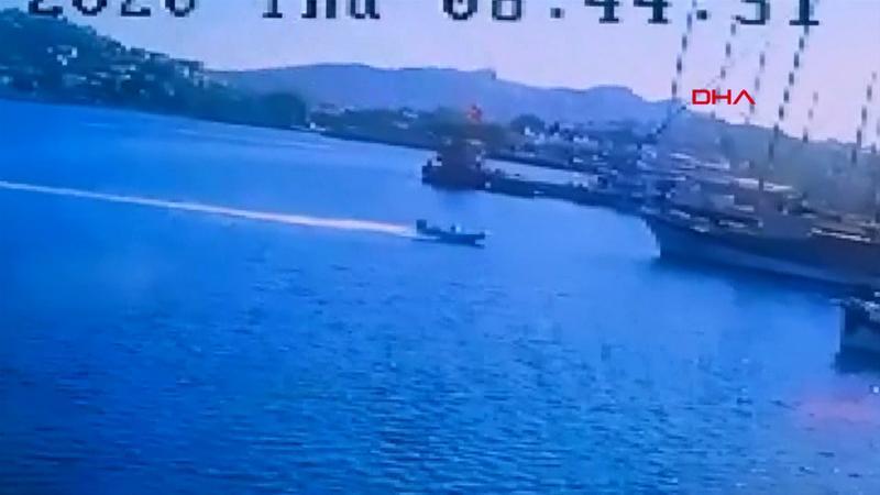 Bodrum'daki ölümlü deniz kazası kamerada