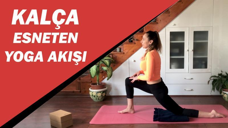 Evde kalça esneten yoga akışı