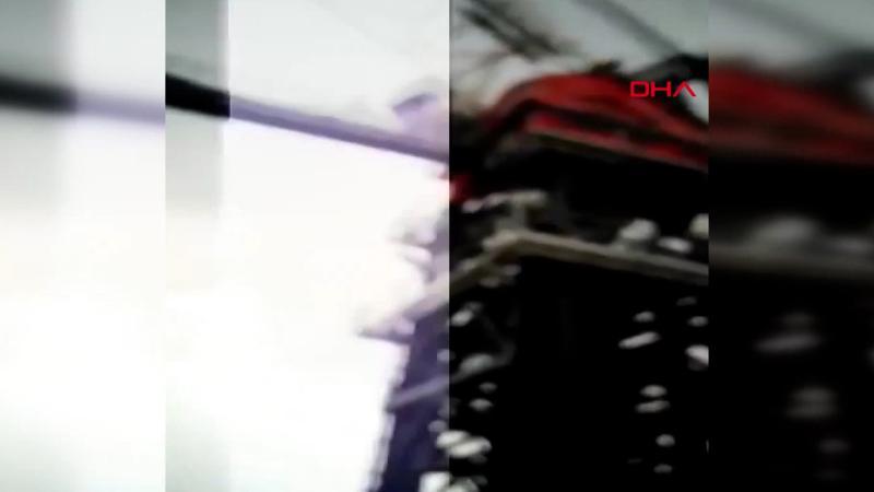 Çanakkale Köprüsü'nün ayağına yıldırım düştü