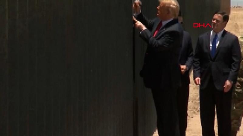 Trump, Meksika-ABD sınırındaki duvara imzasını attı
