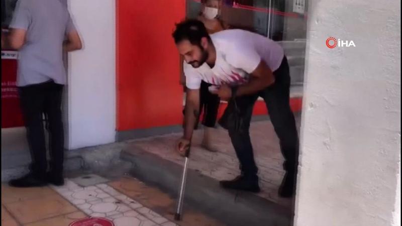 Hatay'da kendine engelli süsü veren dilenci suçüstü yakalandı