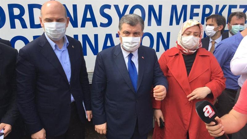 Son dakika... Bakanlar olay yerinde açıklamalarda bulundu