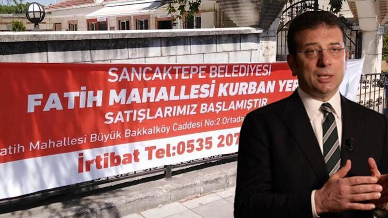 Sancaktepe Belediye Başkanı Şeyma Döğücü'den İmamoğlu'na pankart sitemi