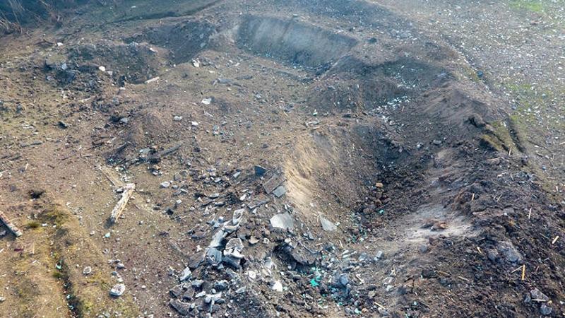 Sakarya'da patlamanın olduğu alandaki hasar havadan görüntülendi