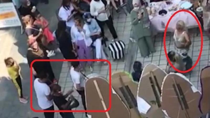 Dansözlü iş yeri açılışında koronavirüs unutuldu! İşte o görüntüler