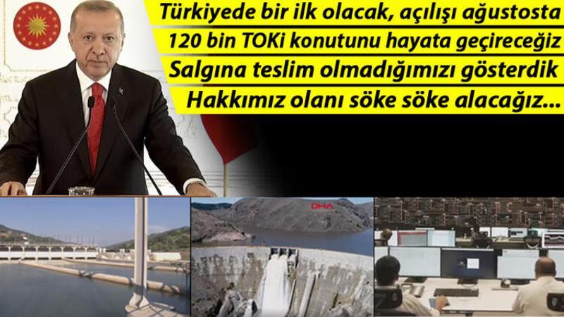 Son dakika... Cumhurbaşkanı Erdoğan: 'Salgına teslim olmadığımızı gösterdik'