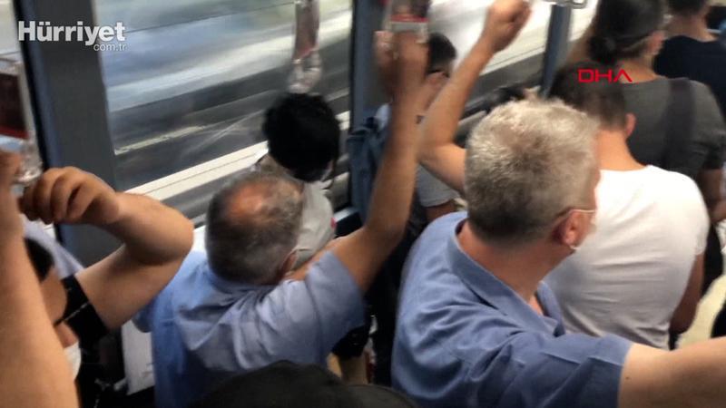 Metrobüslerde sosyal mesafesiz yolculuk