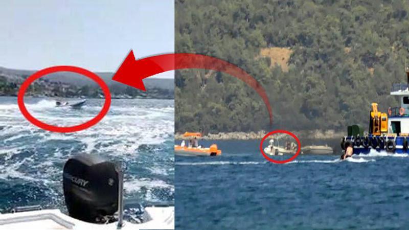 Bodrum'da kaptansız zodyak bot kabusu! Dakikalarca etrafında döndü