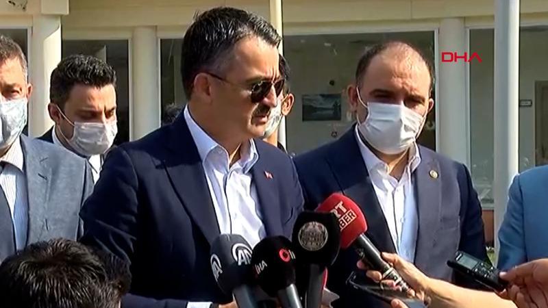 Bakan Pakdemirli, Çanakkale'deki orman yangını hakkında bilgi verdi